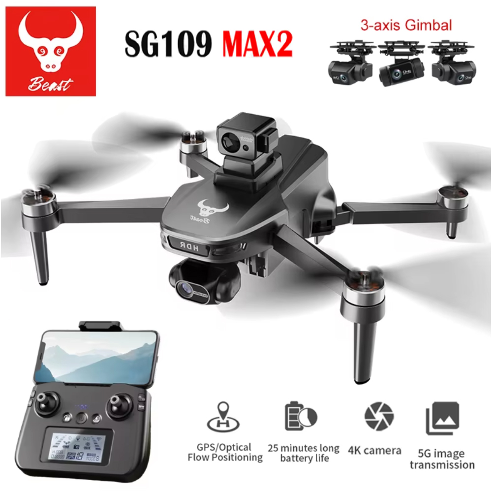 Jjrc Drone X12 - SG109 MAX2 المهنية FPV 8K كاميرا