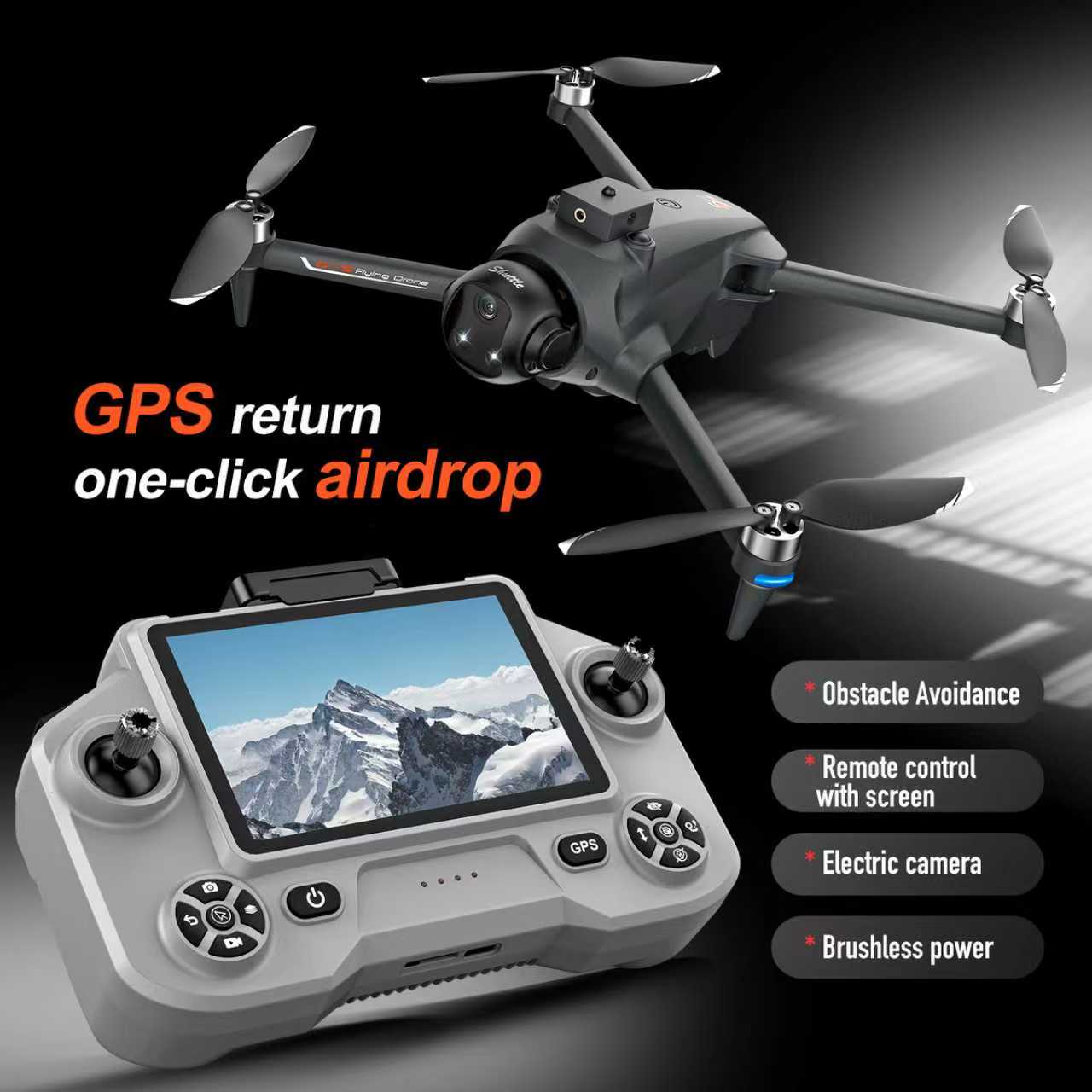 طائرة بدون طيار YL059 FPV GPS  - مراجعة Jjrc Drone X12 وسعره